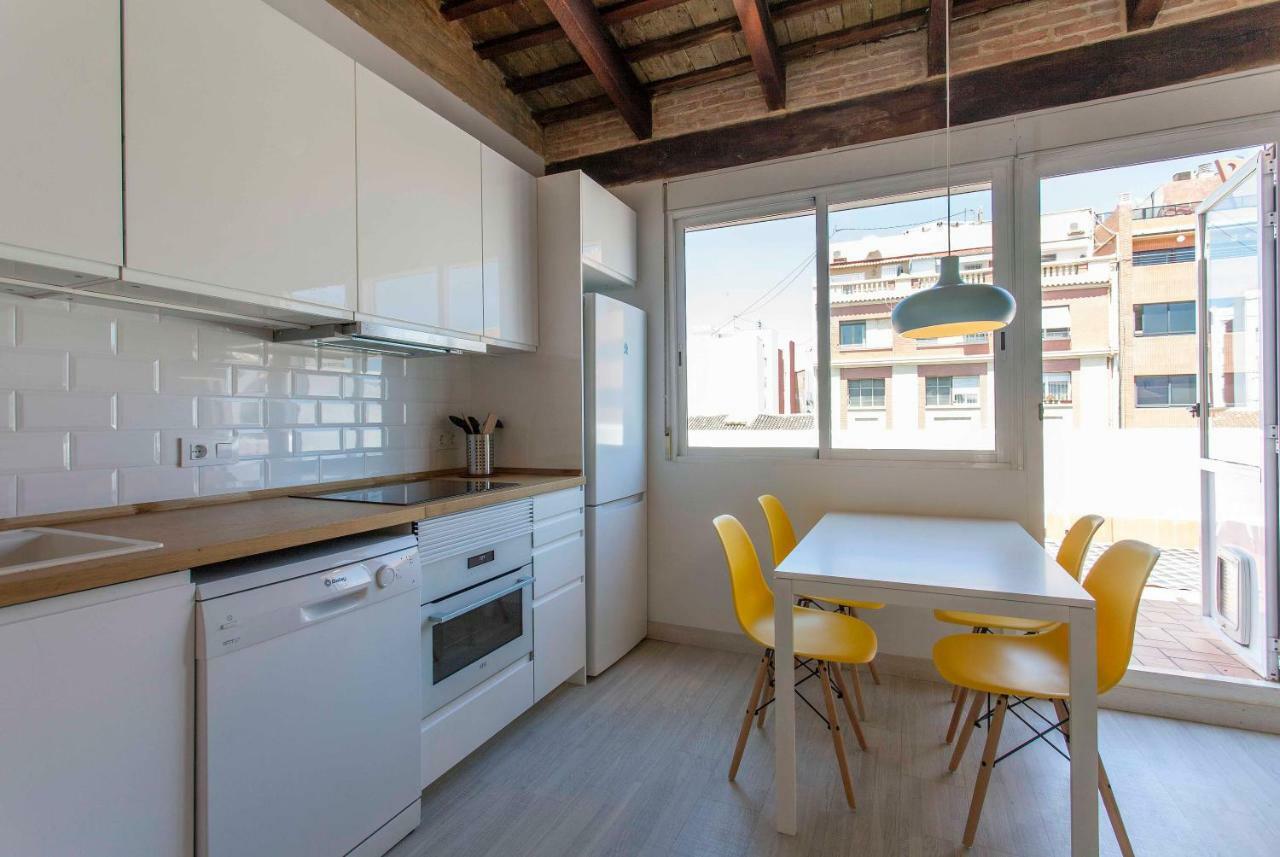 Ferienwohnung Apartup Port Avenue Attic Valencia Exterior foto